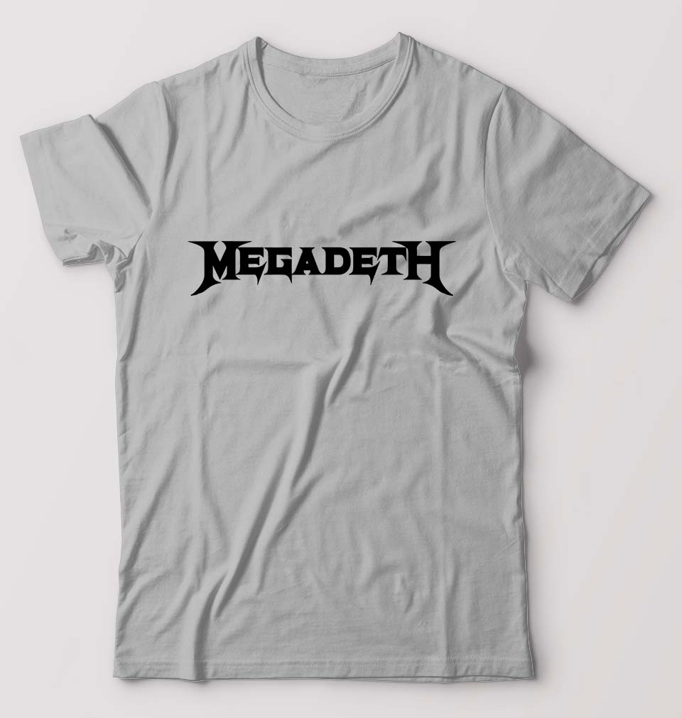 Megadeth T-Shirt for Men-S(38 Inches)-Grey Melange-Ektarfa.online
