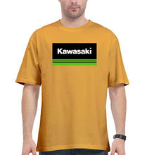 Load image into Gallery viewer, Kawasaki Oversized T-Shirt for Men-Golden Yellow-Ektarfa.online
