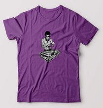 Load image into Gallery viewer, DJ Bruce Lee T-Shirt for Men-S(38 Inches)-Purple-Ektarfa.online
