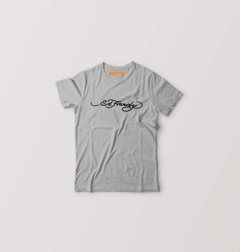 Ed Hardy Kids T-Shirt for Boy/Girl-Grey-Ektarfa.online