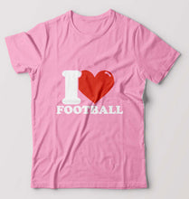 Load image into Gallery viewer, I Love Football T-Shirt for Men-Light Baby Pink-Ektarfa.online

