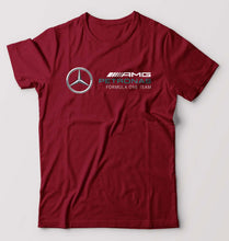Load image into Gallery viewer, Mercedes AMG Petronas F1 T-Shirt for Men-S(38 Inches)-Maroon-Ektarfa.online
