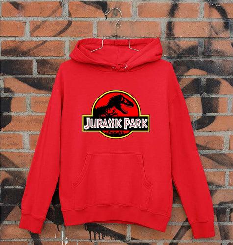 Jurassic Park Unisex Hoodie for Men/Women-S(40 Inches)-Red-Ektarfa.online