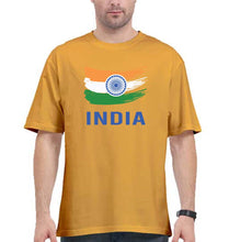 Load image into Gallery viewer, India Oversized T-Shirt for Men-Golden Yellow-Ektarfa.online
