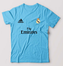 Load image into Gallery viewer, Real Madrid T-Shirt for Men-S(38 Inches)-Light blue-Ektarfa.online

