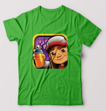 Load image into Gallery viewer, Subway Surfers T-Shirt for Men-S(38 Inches)-flag green-Ektarfa.online
