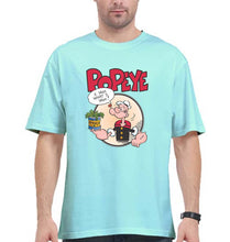 Load image into Gallery viewer, Popeye Oversized T-Shirt for Men-Mint-Ektarfa.online

