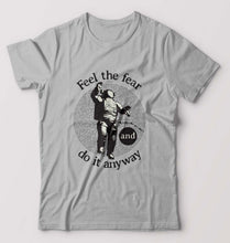 Load image into Gallery viewer, Fear T-Shirt for Men-S(38 Inches)-Grey Melange-Ektarfa.online
