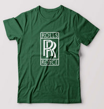 Load image into Gallery viewer, Rolls Royce T-Shirt for Men-S(38 Inches)-Bottle Green-Ektarfa.online
