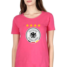 Load image into Gallery viewer, Germany Football T-Shirt for Women-Pink-Ektarfa.online
