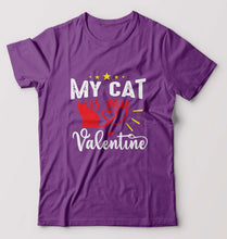 Load image into Gallery viewer, Cat T-Shirt for Men-Purple-Ektarfa.online
