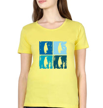 Load image into Gallery viewer, Penguins T-Shirt for Women-Yellow-Ektarfa.online

