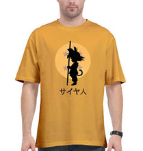 Load image into Gallery viewer, Dragon Ball Goku Oversized T-Shirt for Men-Golden Yellow-Ektarfa.online
