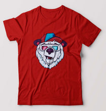 Load image into Gallery viewer, Bear T-Shirt for Men-Red-Ektarfa.online
