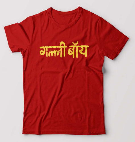 Gully Boy T-Shirt for Men-Red-Ektarfa.online