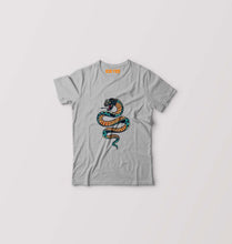 Load image into Gallery viewer, Snake Kids T-Shirt for Boy/Girl-Grey-Ektarfa.online

