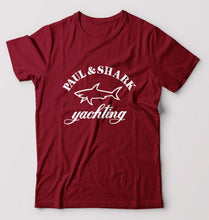 Load image into Gallery viewer, Paul &amp; Shark T-Shirt for Men-S(38 Inches)-Maroon-Ektarfa.online
