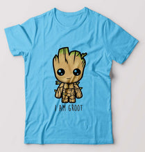 Load image into Gallery viewer, Groot T-Shirt for Men-S(38 Inches)-Light Blue-Ektarfa.online
