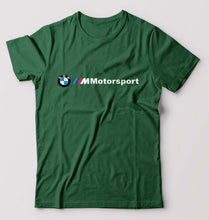 Load image into Gallery viewer, BMW Motorsport T-Shirt for Men-S(38 Inches)-Bottle Green-Ektarfa.online
