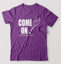 Load image into Gallery viewer, Tennis T-Shirt for Men-S(38 Inches)-Purple-Ektarfa.online
