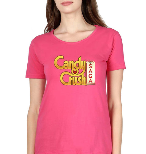 Candy Crush T-Shirt for Women-Pink-Ektarfa.online