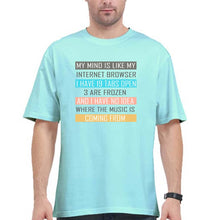 Load image into Gallery viewer, Internet Oversized T-Shirt for Men-Mint-Ektarfa.online
