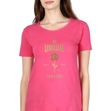 Load image into Gallery viewer, Be Unique T-Shirt for Women-XS(32 Inches)-Pink-Ektarfa.online
