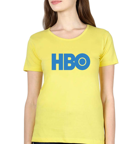 HBO T-Shirt for Women-Yellow-Ektarfa.online