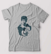 Load image into Gallery viewer, Bruce Lee T-Shirt for Men-S(38 Inches)-Grey Melange-Ektarfa.online
