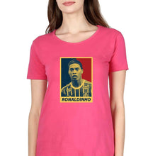 Load image into Gallery viewer, Ronaldinho T-Shirt for Women-XS(32 Inches)-Pink-Ektarfa.online
