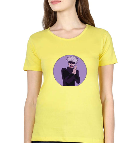 Jujutsu Kaisen T-Shirt for Women-Yellow-Ektarfa.online