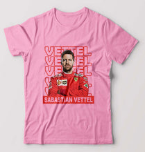 Load image into Gallery viewer, Sebastian Vettel F1 T-Shirt for Men-Light Baby Pink-Ektarfa.online
