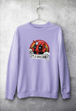 Load image into Gallery viewer, Deadpool Unicorn Unisex Sweatshirt for Men/Women-Lavender-Ektarfa.online
