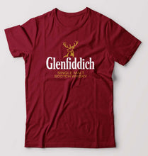 Load image into Gallery viewer, Glenfiddich T-Shirt for Men-S(38 Inches)-Maroon-Ektarfa.online
