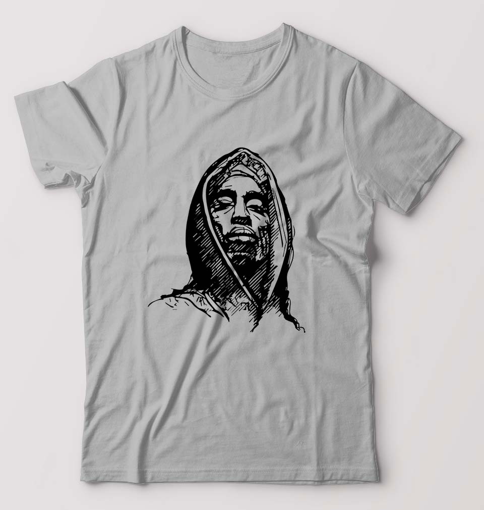 Tupac 2Pac T-Shirt for Men-Grey Melange-Ektarfa.online