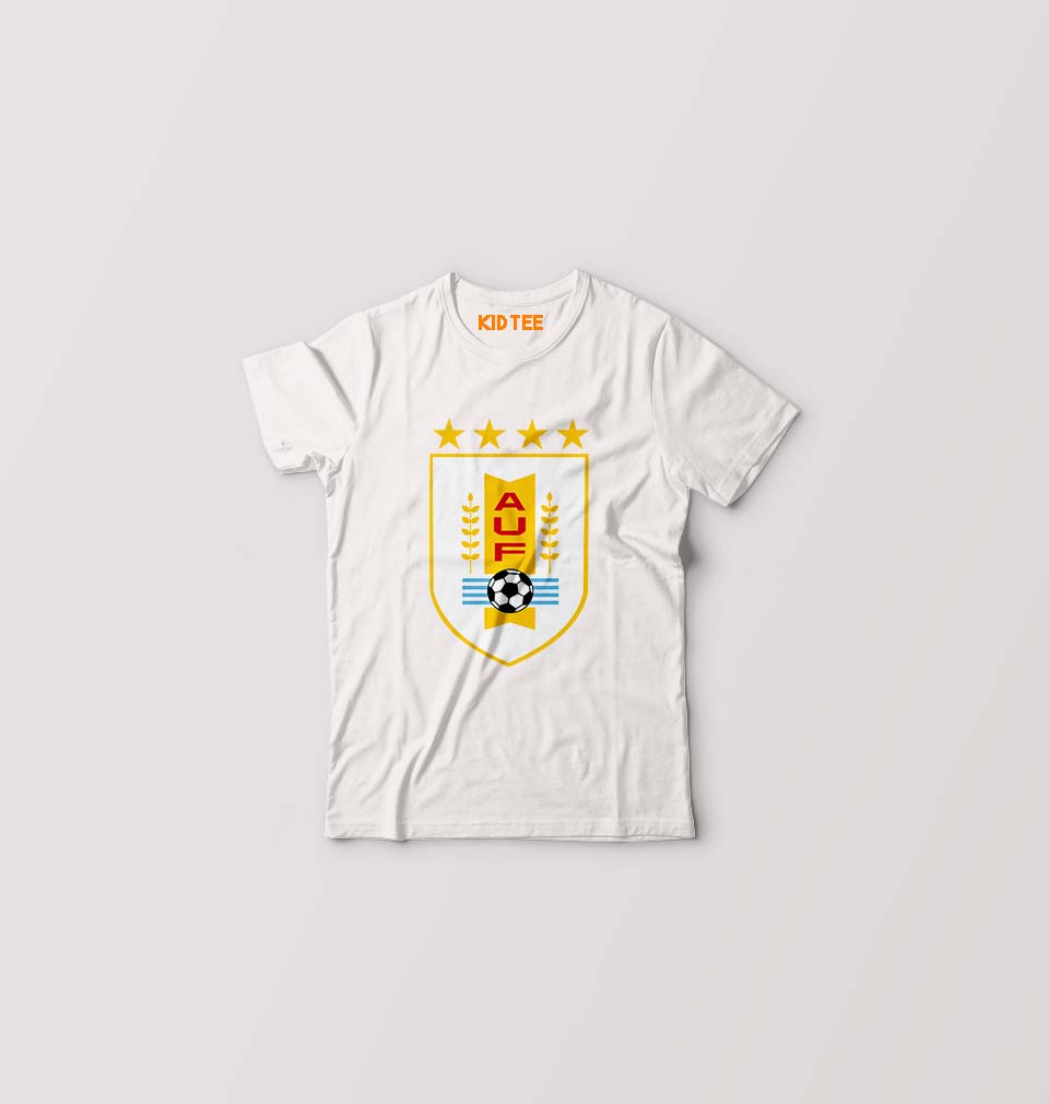 Uruguay Football Kids T-Shirt for Boy/Girl-0-1 Year(20 Inches)-White-Ektarfa.online