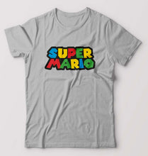 Load image into Gallery viewer, Super Mario T-Shirt for Men-S(38 Inches)-Grey Melange-Ektarfa.online
