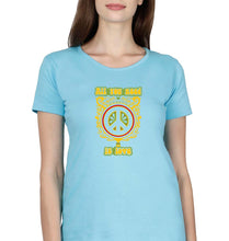 Load image into Gallery viewer, Psychedelic Love T-Shirt for Women-XS(32 Inches)-Light Blue-Ektarfa.online
