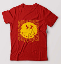 Load image into Gallery viewer, Good Vibes Emoji T-Shirt for Men-Red-Ektarfa.online
