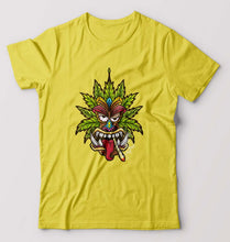 Load image into Gallery viewer, Tiki Joint T-Shirt for Men-S(38 Inches)-Yellow-Ektarfa.online
