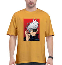 Load image into Gallery viewer, Sukuna Anime Oversized T-Shirt for Men-Golden Yellow-Ektarfa.online
