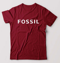 Load image into Gallery viewer, Fossil T-Shirt for Men-S(38 Inches)-Maroon-Ektarfa.online
