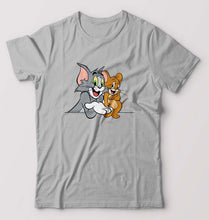 Load image into Gallery viewer, Tom and Jerry T-Shirt for Men-S(38 Inches)-Grey Melange-Ektarfa.online
