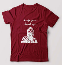 Load image into Gallery viewer, Tupac Shakur T-Shirt for Men-S(38 Inches)-Maroon-Ektarfa.online
