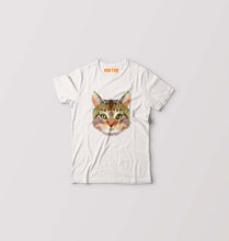 Load image into Gallery viewer, TRIANGLE_CAT Kids T-Shirt for Boy/Girl-White-Ektarfa.online
