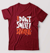 Load image into Gallery viewer, Gym Sweat T-Shirt for Men-S(38 Inches)-Maroon-Ektarfa.online
