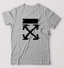 Load image into Gallery viewer, Off White Tee T-Shirt for Men-Grey Melange-Ektarfa.online
