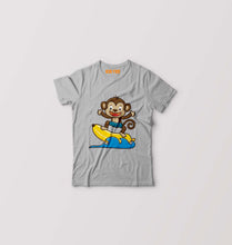 Load image into Gallery viewer, Monkey Banana Kids T-Shirt for Boy/Girl-Grey-Ektarfa.online
