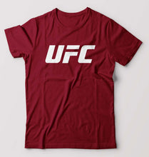 Load image into Gallery viewer, UFC T-Shirt for Men-S(38 Inches)-Maroon-Ektarfa.online
