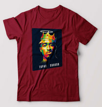 Load image into Gallery viewer, 2Pac Tupac T-Shirt for Men-Maroon-Ektarfa.online
